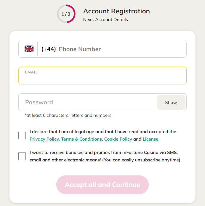 mfortune login